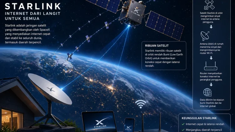 Starlink: Internet Dari Langit yang Mengubah Cara Kita Terhubung