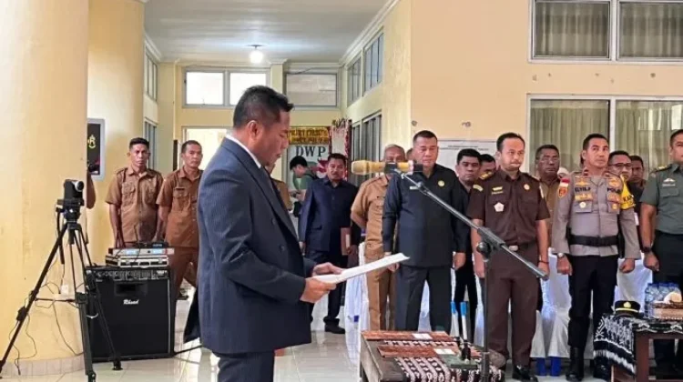 Lantik Sembilan Pejabat, Bupati Tekankan Integritas ASN