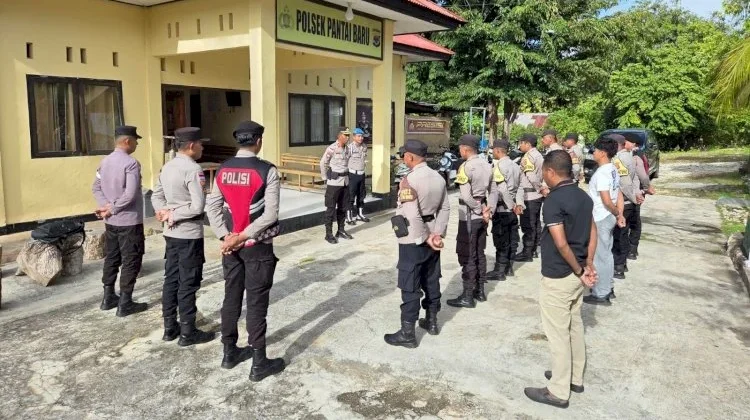 Sidak ke Polsek Pantai Baru, Wakapolres Ingatkan Disiplin Personel