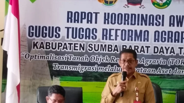 Sekda SBD Buka Rakor Awal Reforma Agraria 2026