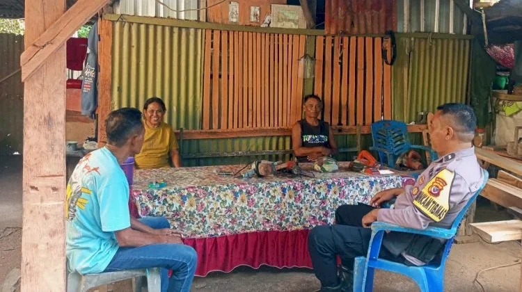 Bhabinkamtibmas Sambang Warga, Perkuat Kamtibmas