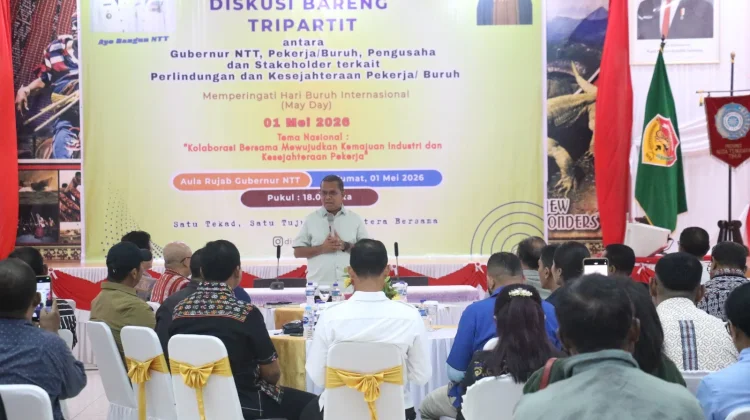 Diskusi Hari Buruh Gubernur Ajak Pekerja Naik Kelas