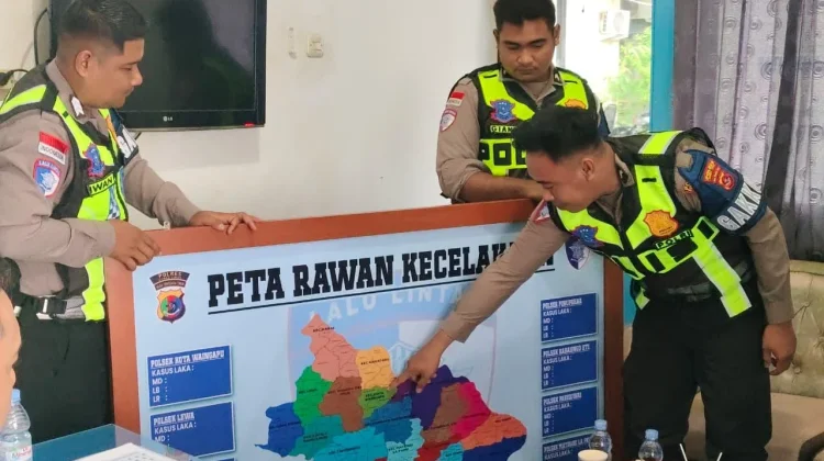 Satlantas Polres Sumba Timur Petakan Titik Rawan Tekan Angka Lakalantas