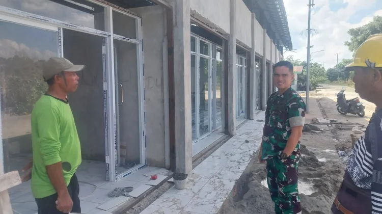 Dandim 1601/Sumba Timur Tinjau Progres Pembangunan Gerai KDKMP di Prailiu