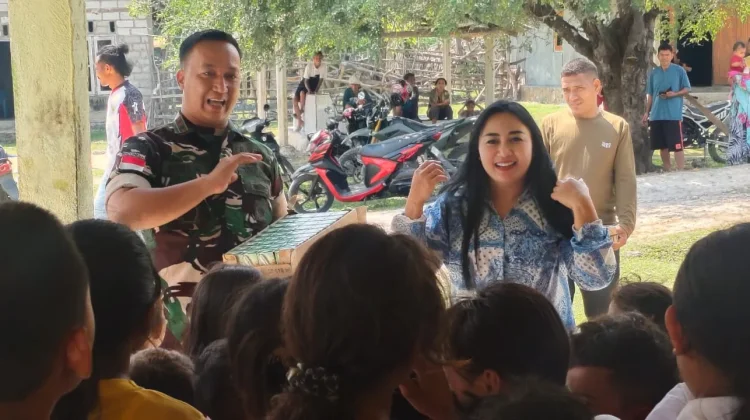Kodim 1627/Rote Ndao Gelar Bakti Sehat dan Bakti Kasih di Desa Mbokak