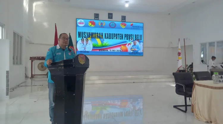 Pelantikan Pengurus PBVSI Belu, Winston Rondo: Kerja Cepat Benahi Organisasi
