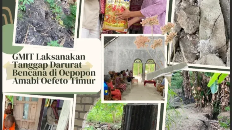 Sinode GMIT Aksi Bantuan Sosial Korban Tanah Longsor