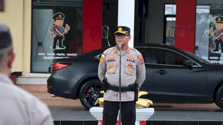 Personel Polresta Kupang Kota Patroli di Lapas Dewasa Kupang