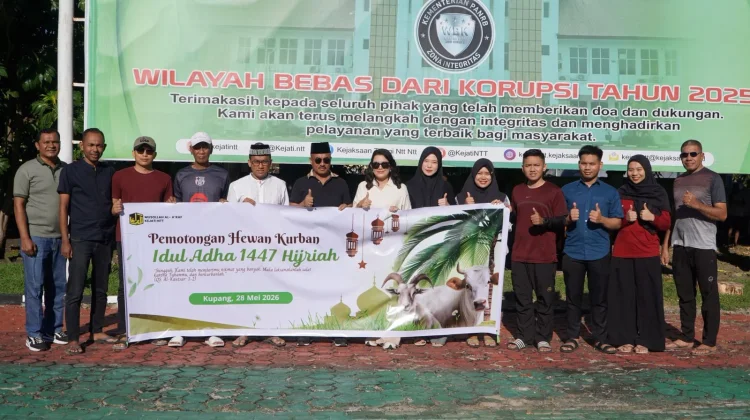Kejati NTT Sembelih 7 Ekor Sapi Kurban pada Idul Adha 1447 H
