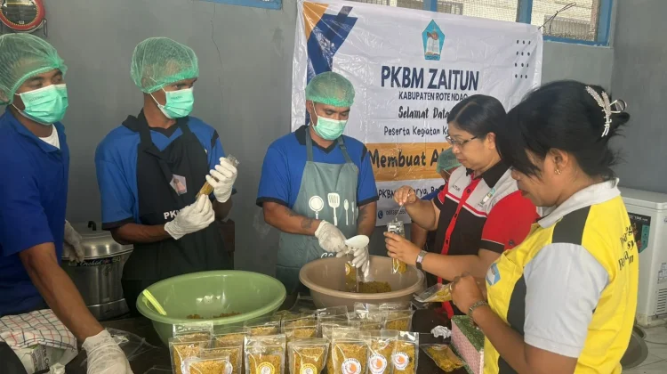 Warga Binaan Lapas Baa Dilatih Produksi Abon dan Dendeng Ikan