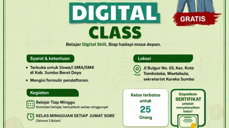 Relawan Muda di Sumba Barat Daya Dorong Literasi Digital