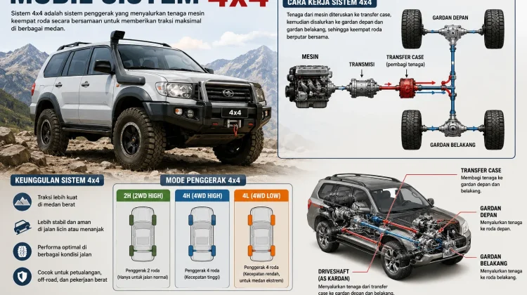 Mobil dengan Sistem 4x4, Teknologi Tangguh untuk Segala Medan