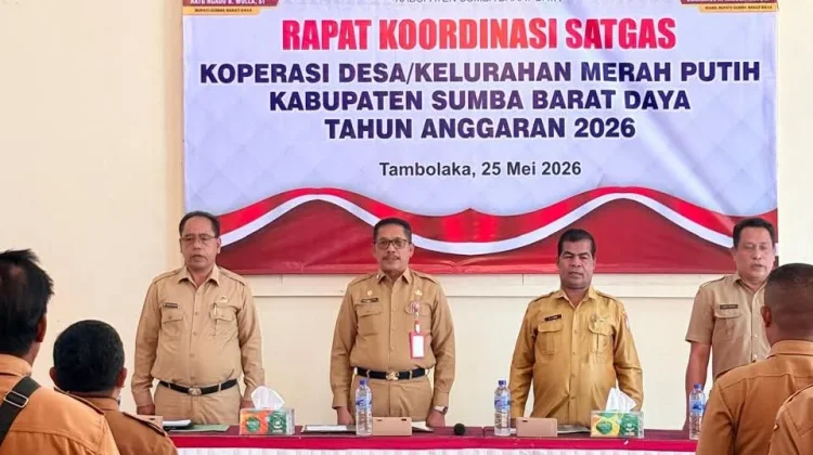 Sekda SBD Buka Rapat Percepatan Pembangunan Gedung Koperasi