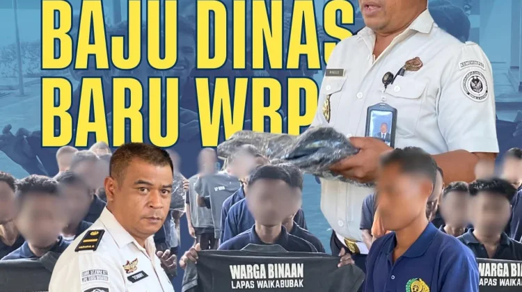 Lapas Waikabubak Bagikan Baju Dinas Baru Warga Binaan