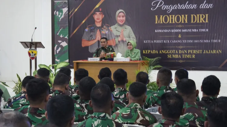 Mohon Diri,Dandim 1601/Sumba Timur Tekankan Integritas dan Loyalitas Prajurit