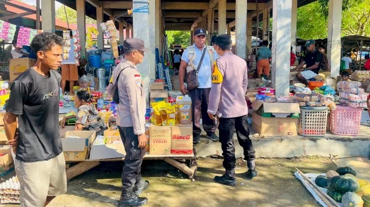 Pengamanan Pasar Tudameda Perkuat Kamtibmas