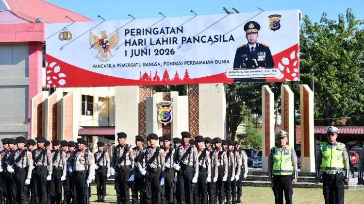 Polda NTT Gelar Upacara Peringatan Hari Lahir Pancasila Tahun  2026