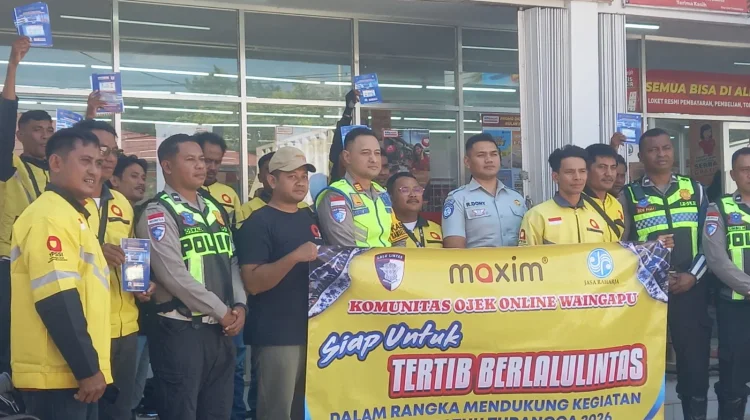 Satlantas Sumba Timur Gandeng Maxim Dukung Operasi Patuh Turangga