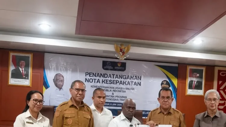 Menteri HAM dan Bersama Pemprov NTT Bangun  Sinergisitas Melalui Nota Kesepahaman