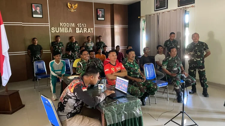 Kodim Sumba Barat Gelar Nobar Piala Dunia Bersama Masyarakat