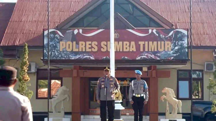 Kapolres Sumba Timur Perkuat Sinergi Stakeholder lewat Apel Pimpinan