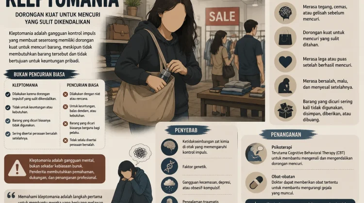Kleptomania, Dorongan Mencuri yang Sering Disalahpahami Orang