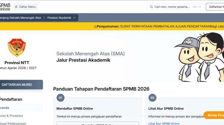SPMB NTT Dinilai Menjadi Ancaman Bagi Kesehatan Mental Anak