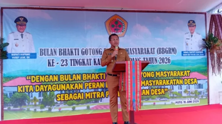 Bupati Kupang Canangkan BBGRM Ke-23, Perkuat Gotong Royong