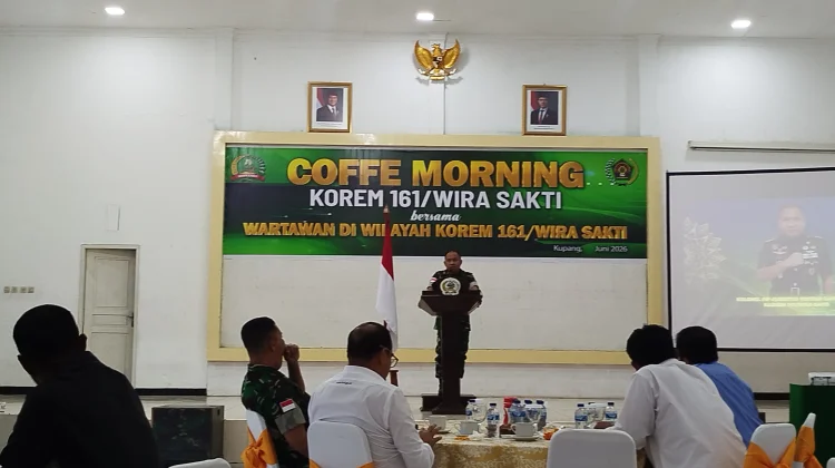 Korem 161/WS dan Insan Pers Memiliki Peran Strategis Jaga Stabilitas Wilayah