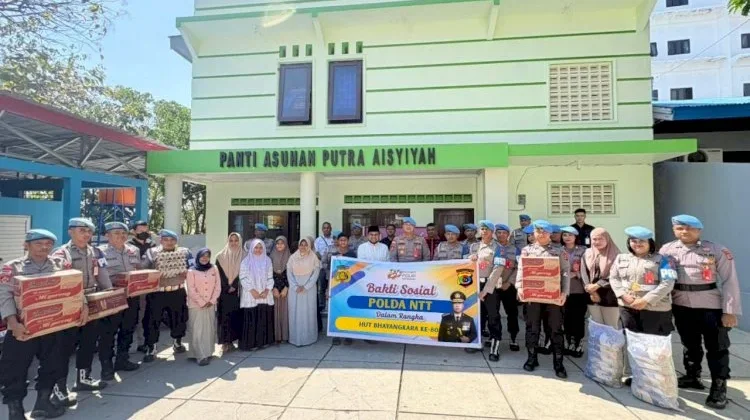 Bidpropam Polda NTT Berbagi Kasih Dengan Panti Asuhan Aisyiyah