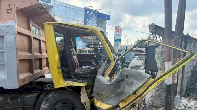 Lakalantas di Baa Renggut Nyawa Sopir Dump Truck