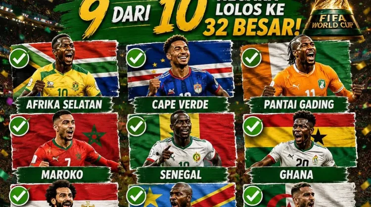 9 dari 10 Wakil Afrika Lolos ke 32 Besar, Torehkan Sejarah Baru di Piala Dunia 2026