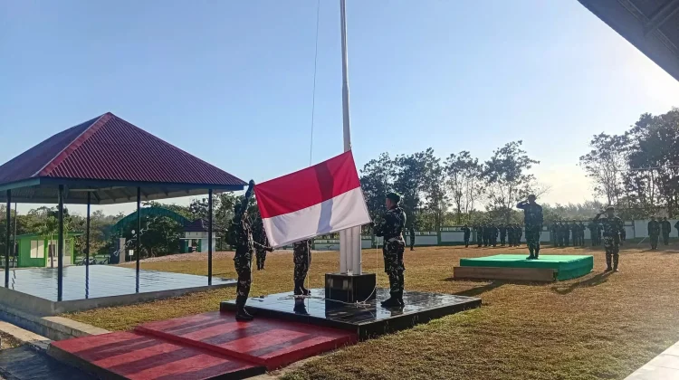 Upacara Bendera Senin Perkuat Disiplin Pengabdian Prajurit Kodim SBD
