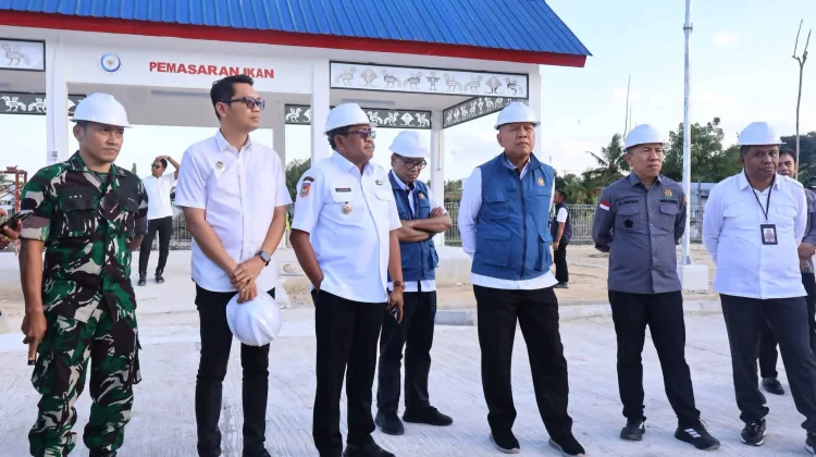 Bupati dan Wakil Bupati Tinjau Progres Pembangunan KNMP Bersama Irjen KKP