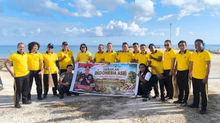 Gerakan Indonesia ASRI Warnai Peringatan Hari Bhayangkara di Rote Ndao