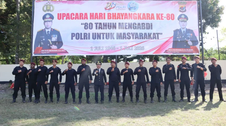 Lapas Waingapu Perkuat Sinergi Bersama Polres pada Hari Bhayangkara Ke-80