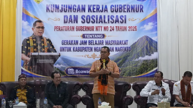 Kunker di Boawae, Gubernur NTT Ajak Ngada dan Nagekeo Sukseskan Pergub Jam Belajar