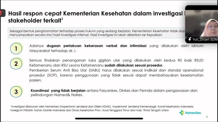Turut Berduka,Kemenkes: Tenaga Medis Berhak Hentikan Pelayanan jika Diintimidasi