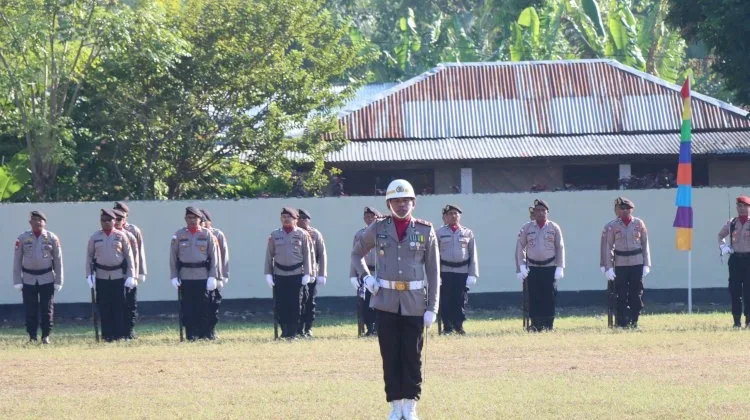 Iptu Antonius Pimpin Upacara Bhayangkara Ke-80, Tunjukkan Dedikasi Pengabdian