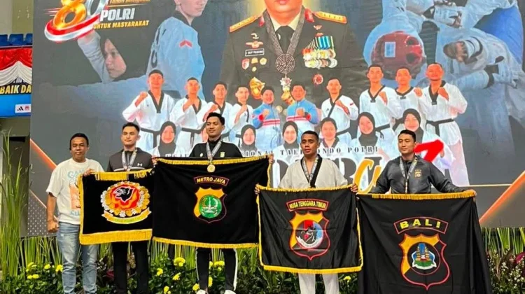 Kontingen Polda NT Raih Medali Perunggu pada Kejurnas Taekwondo Kapolri CUP VII