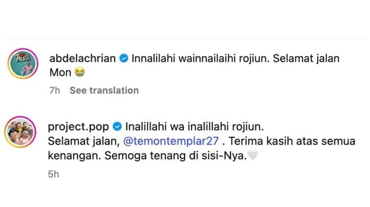 Selebriti Kenang Kepergian Temon