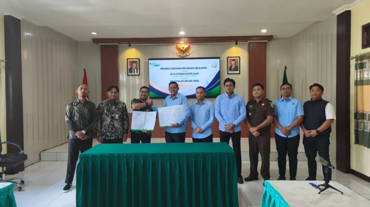 BPJS Ketenagakerjaan Gendeng Kejari Ende Perkuat Penanganan Permasalahan Hukum