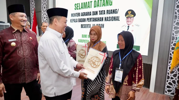Sebanyak 2.000 Sertipikat tanah Korban Bencana di Aceh Dikebut hingga Desember