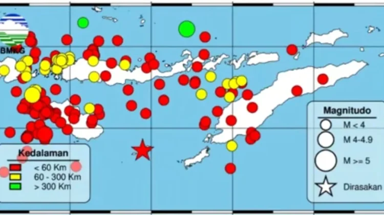 BMKG Catat 163 Gempa Terjadi di Wilayah NTT dalam Sepekan