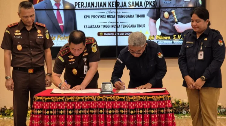 Kejati NTT dan KPU Provinsi NTT Perkuat Penyelenggaraan Pemilu Berintegritas