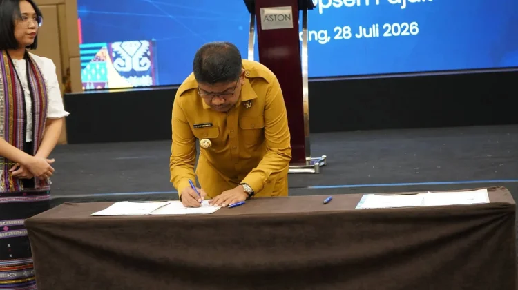 Bupati Sumba Timur Tandatangani Addendum Optimalisasi Pemungutan Pajak Daerah