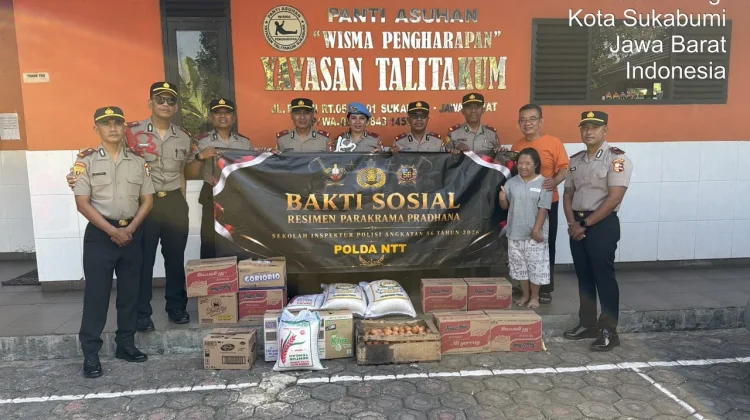 Siswa SIP Angkatan 56 Polda NTT Tebar Kepedulian di Panti Asuhan Sukabumi