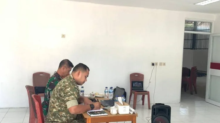 Dandim SBD Ikuti Vicon Bahas Percepatan Koperasi Desa Merah Putih