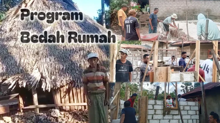 Kaum Bapak GMIT Pelita Ne'e Bedah Rumah Jemaat lewat Swadaya Bersama