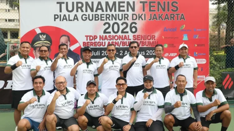 Kementerian ATR/BPN Perkuat Soliditas Melalui Turnamen Tenis Piala Gubernur